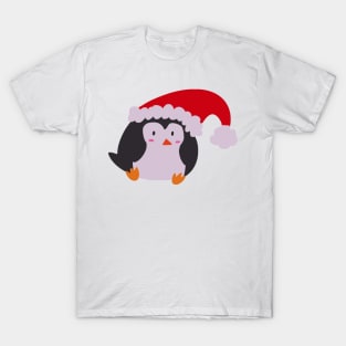 Christmas Hat Penguin T-Shirt